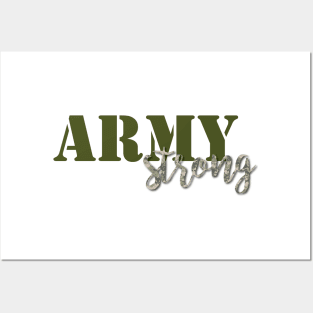 Army Strong - Greem/Digital Camo Posters and Art